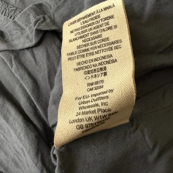 Free People Grey Floral Handkerchief Hem Slip Dress Womens Medium Boho Summer - Picture 4 of 9